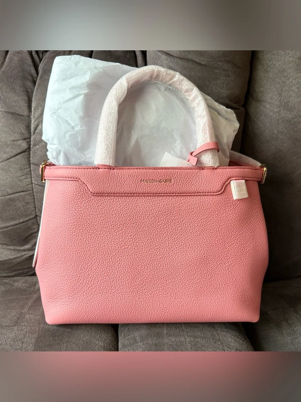 Maison de Sabre Medium Palais Handbag in Candy Pink 🍬 - Picture 6 of 13
